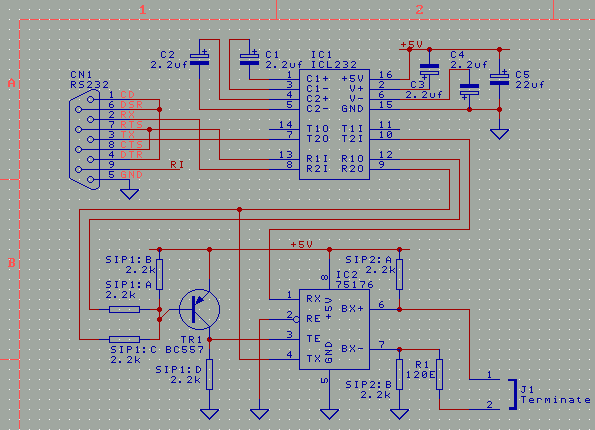 Schematic - adding Mark pulling resistors