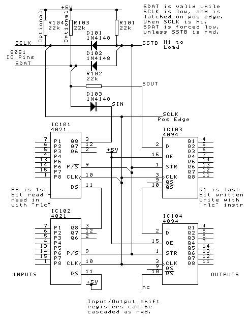 Schematic of the 2 wire COMs